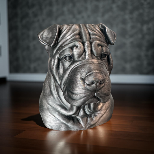 Chinese Shar-Pei Dog Bust