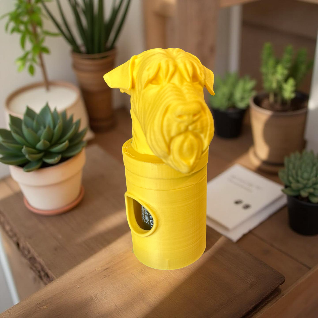 Soft Coated Wheaton Terrier Bag Dispenser