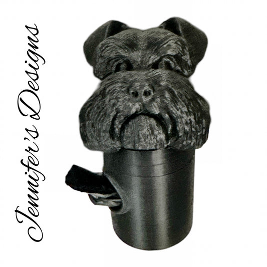 Schnauzer Bag Dispenser Black