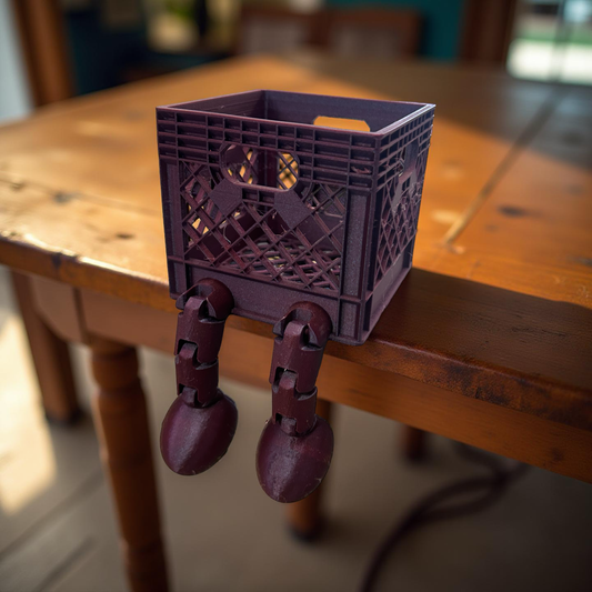 Maroon Crate with Legs
