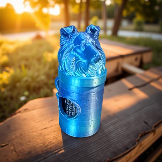 Shetland Sheepdog Bag Dispenser