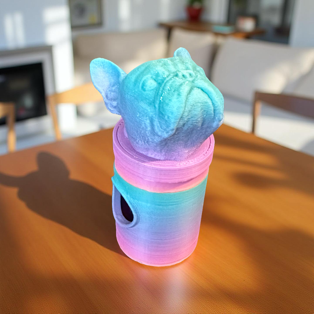 French Bulldog Bag Dispenser
