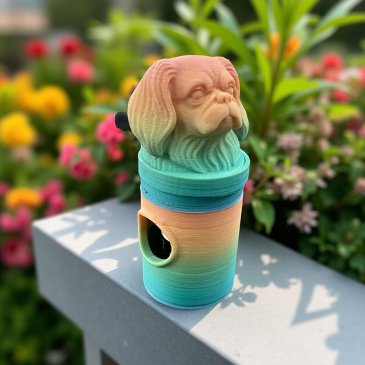 Pekingese Bag Dispenser