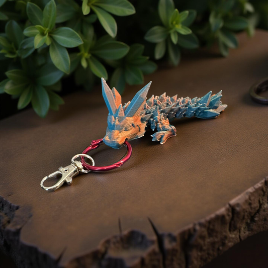 Crystal Dragon Tadling Keychain