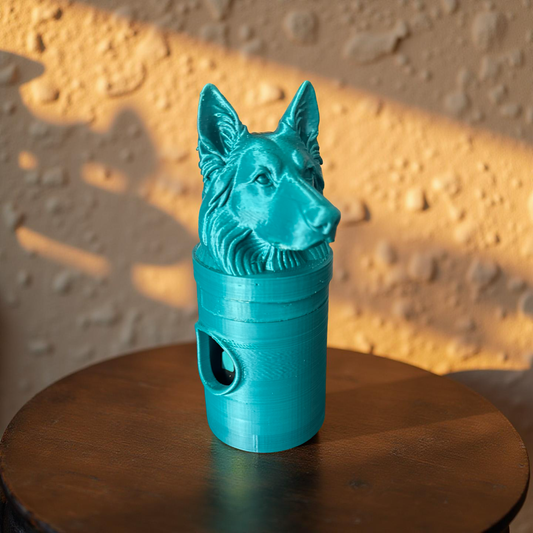 German Shepherd Bag Dispenser