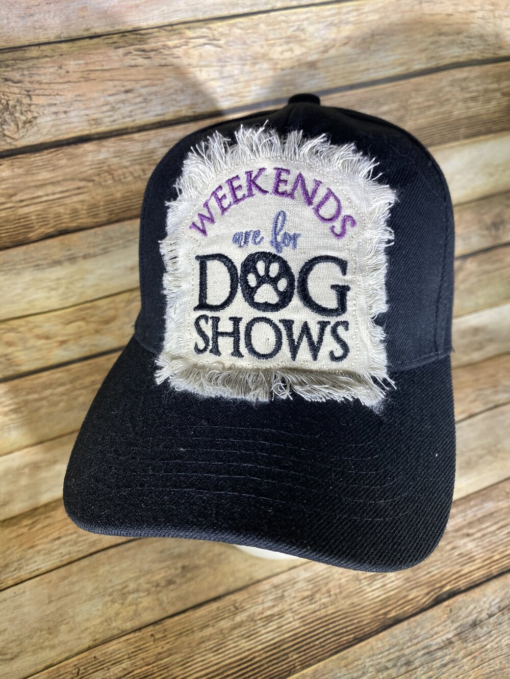 Weekends Are For Dog Shows Hat (Purple)