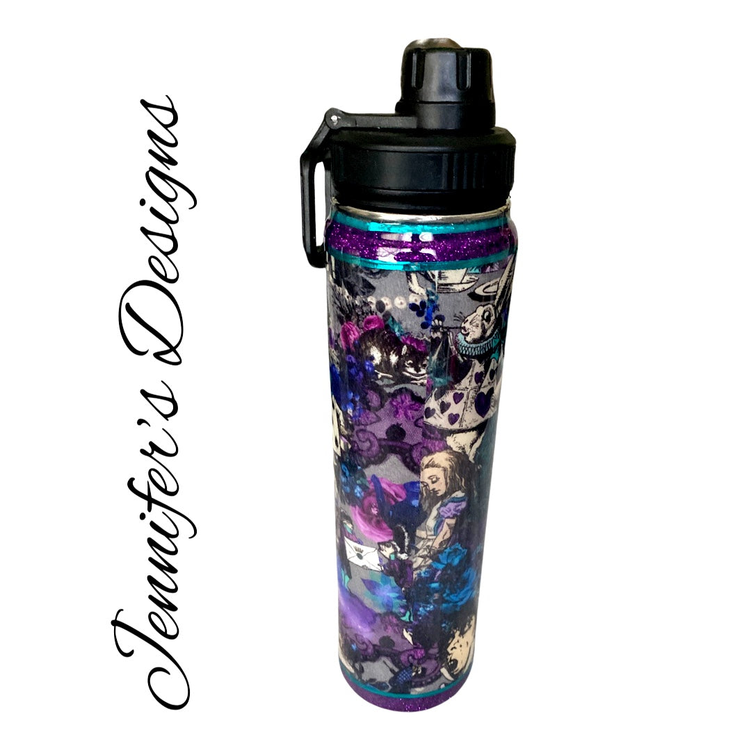 Alice In Wonderland Flask Tumbler