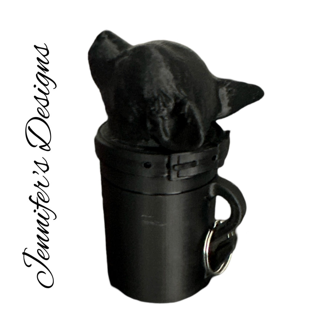 Chihuahua Bag Dispenser Black