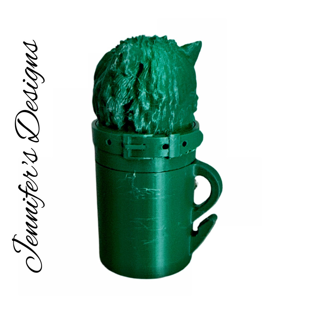 Cairn Terrier Bag Dispenser Green