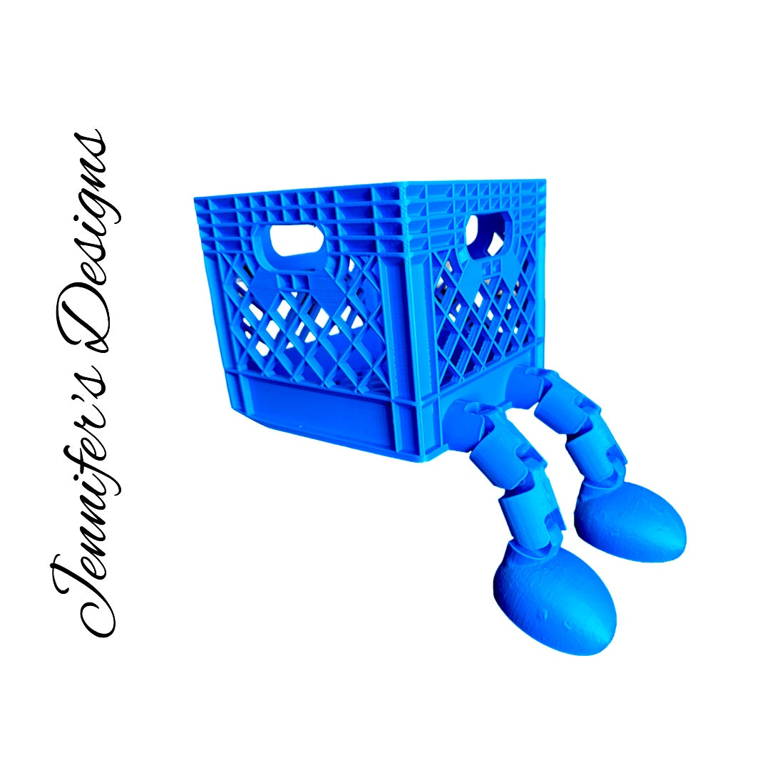 Crate With Legs Blue