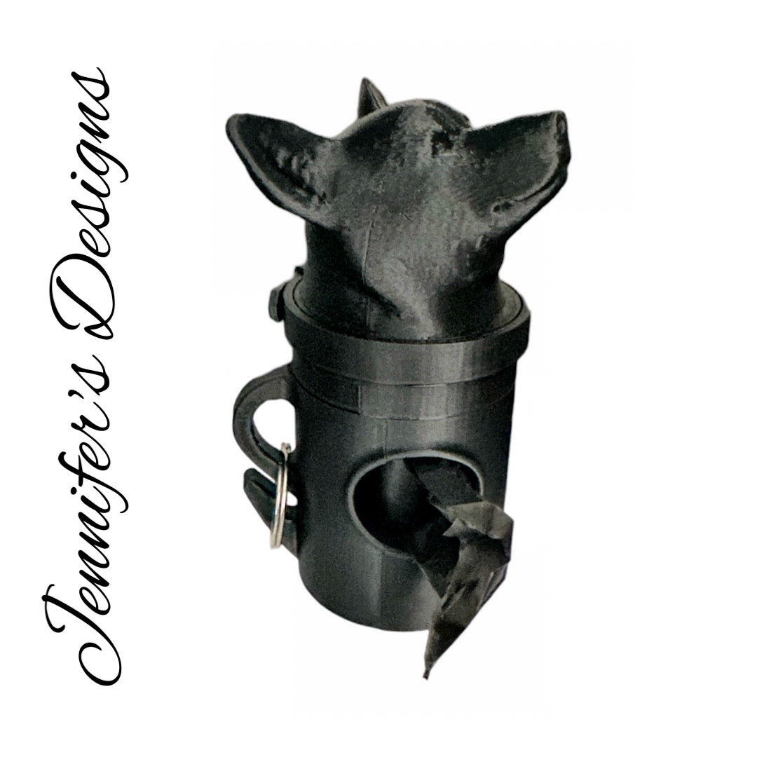 Corgi Bag Dispenser Black