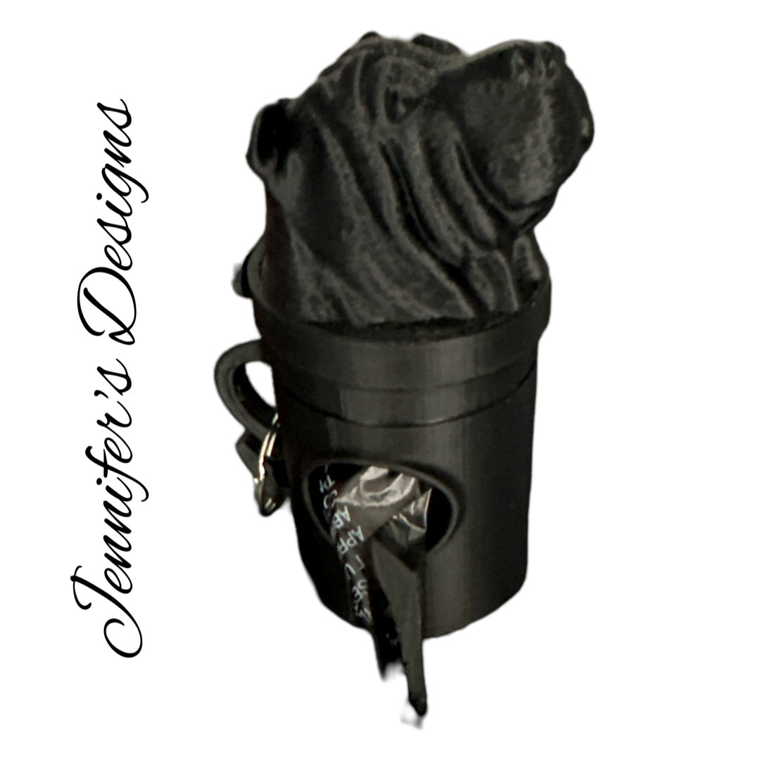 Shar-Pei Bag Dispenser Black