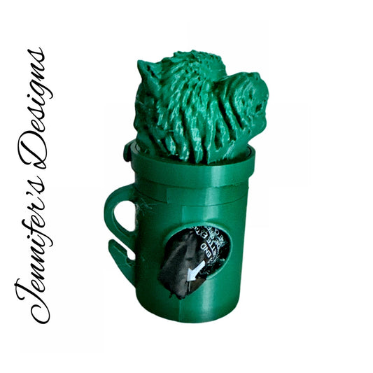 Cairn Terrier Bag Dispenser Green