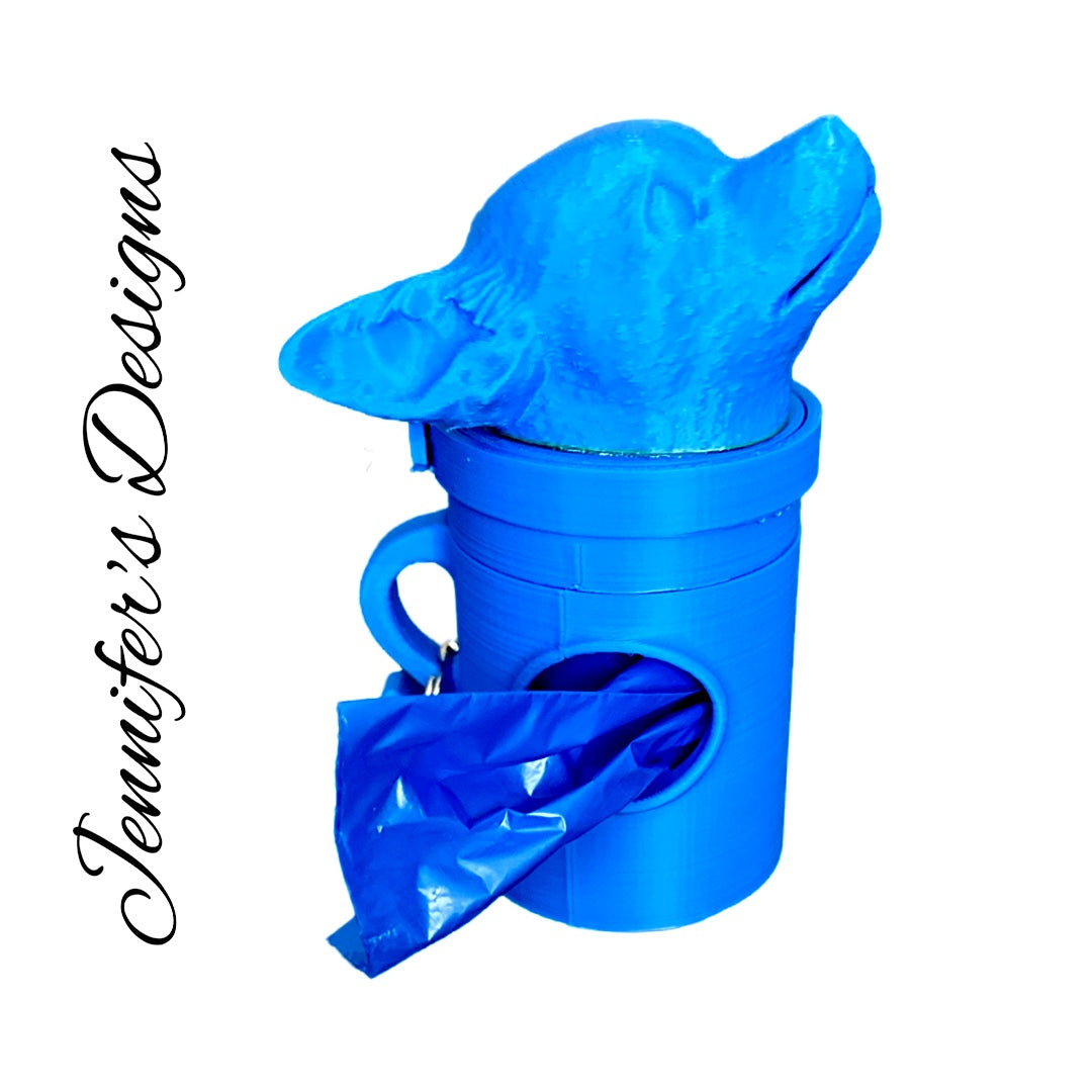 Chihuahua Bag Dispenser Blue