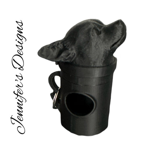 Chihuahua Bag Dispenser Black