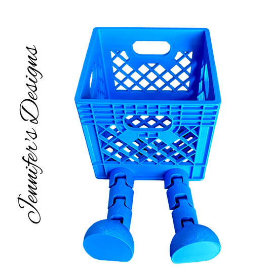 Crate With Legs Blue