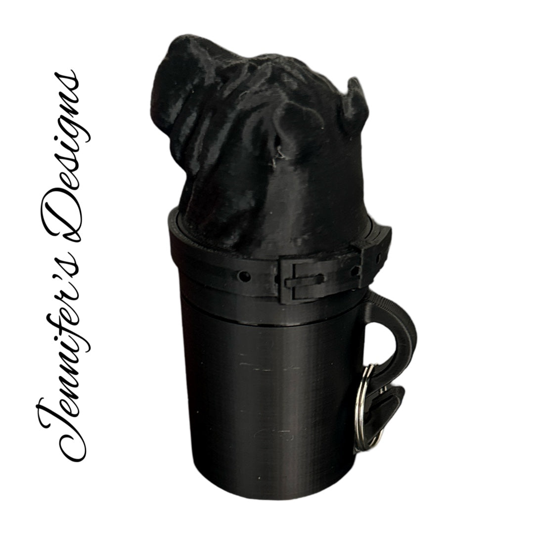 Shar-Pei Bag Dispenser Black