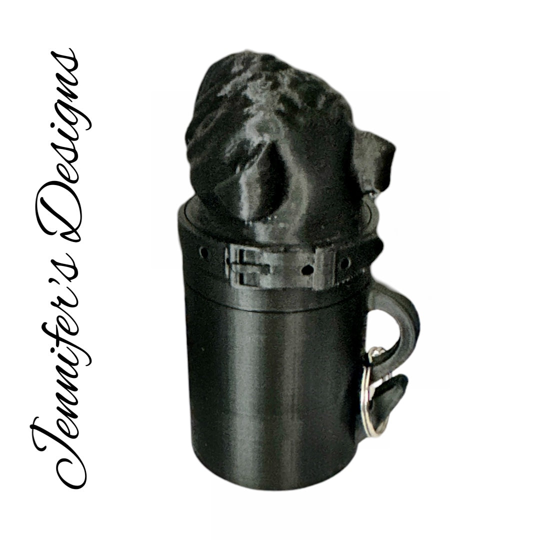 English Bulldog Bag Dispenser Black