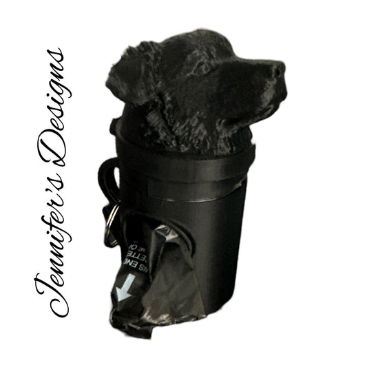 Australian Shepherd Bag Dispenser Black