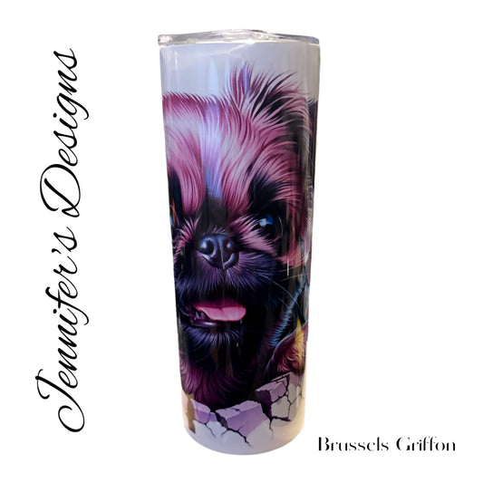 Brussels Griffon 20 oz. Tumbler￼