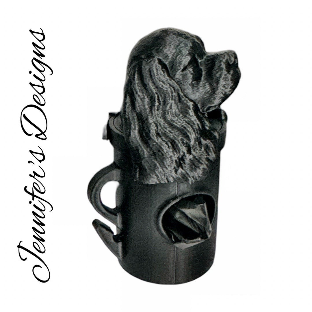 Cocker Spaniel Bag Dispenser Black