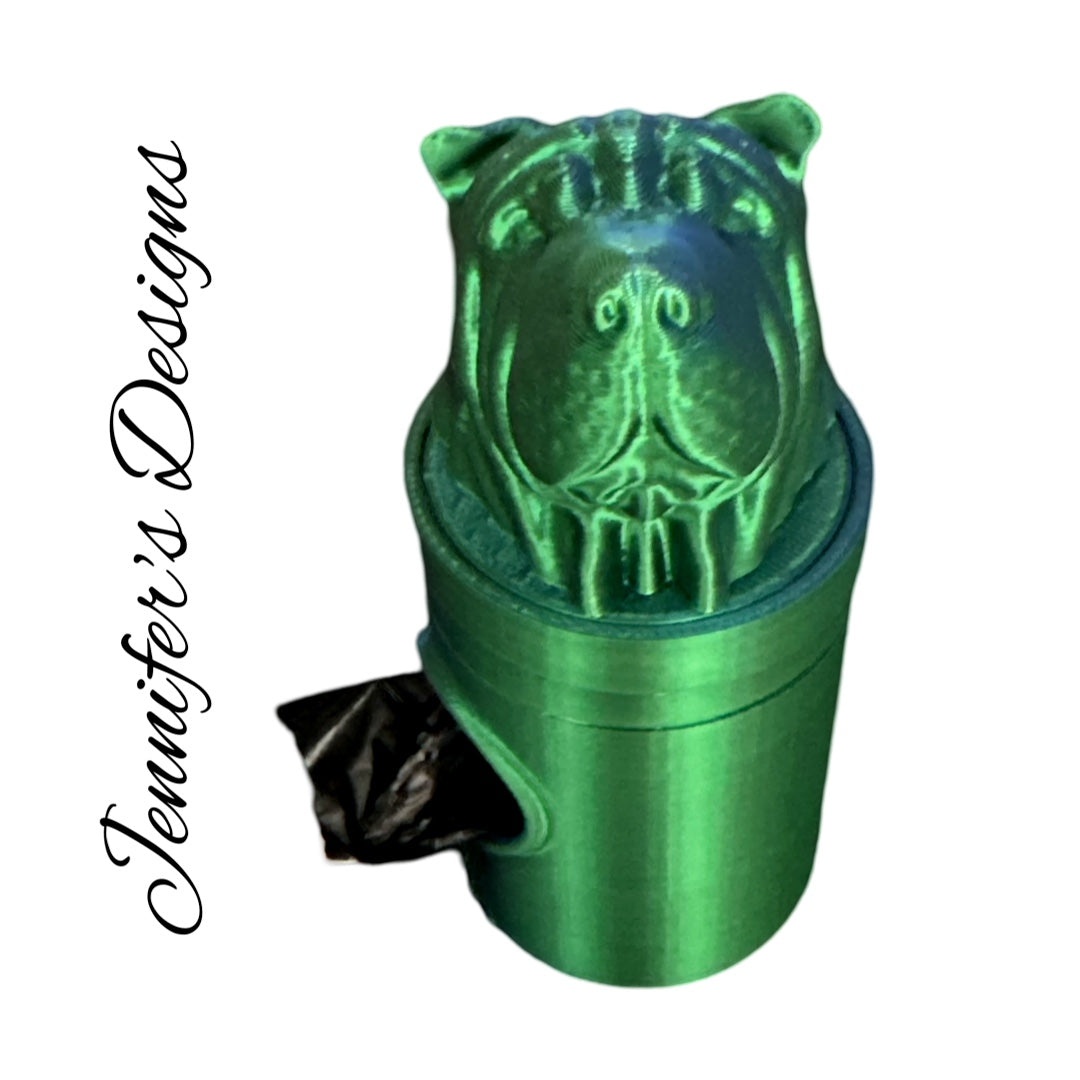 Shar-Pei Bag Dispenser Green