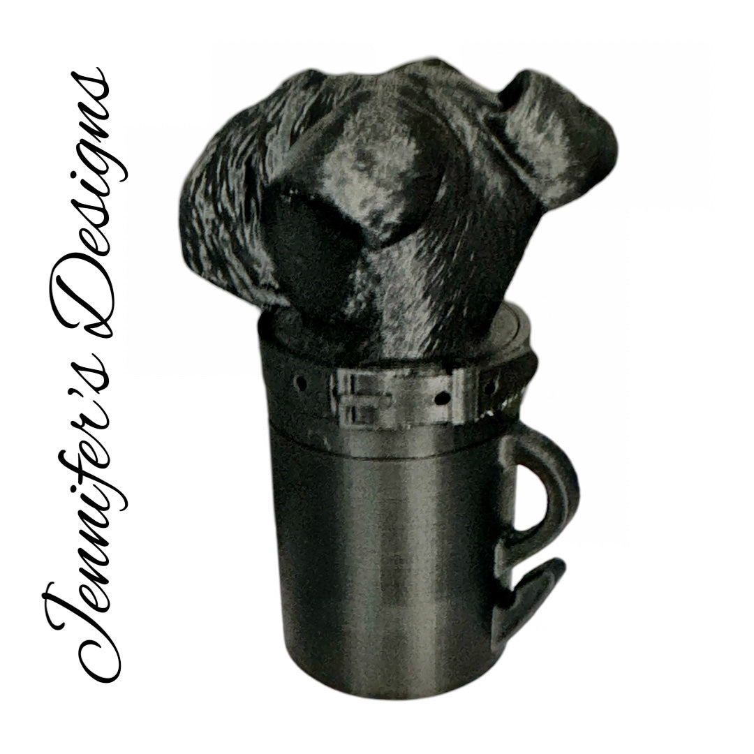 Schnauzer Bag Dispenser Black