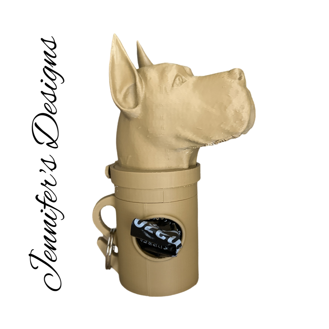 Great Dane Bag Dispenser Tan