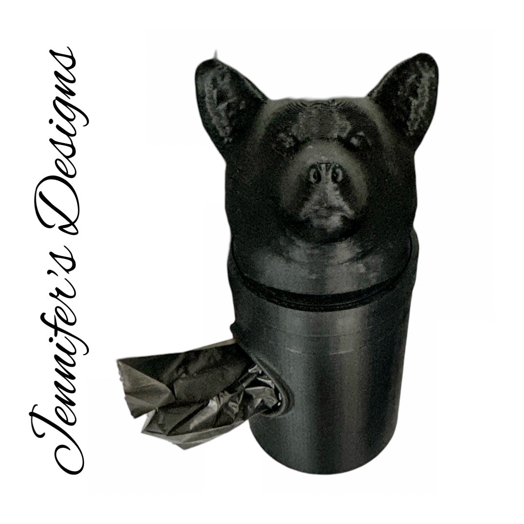 Corgi Bag Dispenser Black