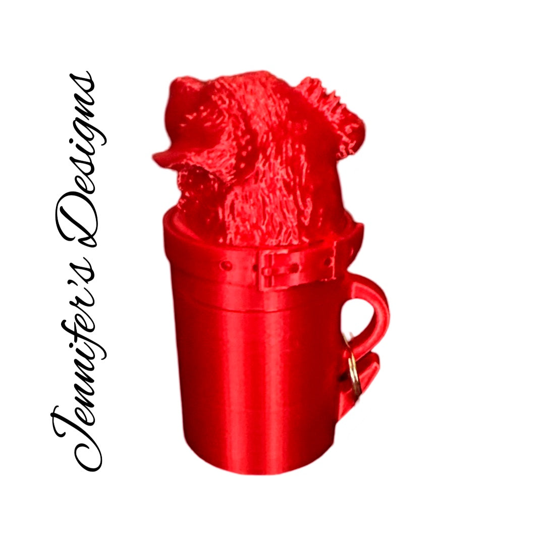 Australian Shepherd Bag Dispenser Red