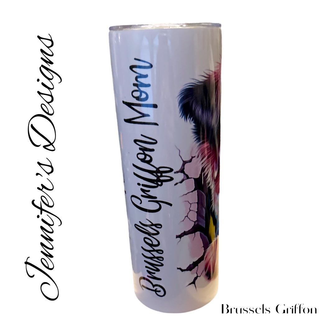 Brussels Griffon 20 oz. Tumbler￼