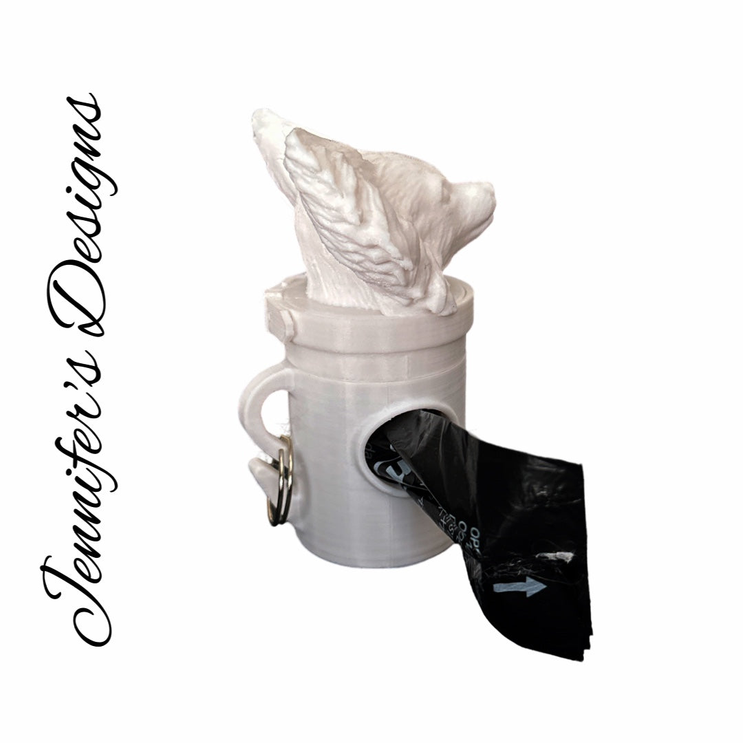 Papillon Bag Dispenser White