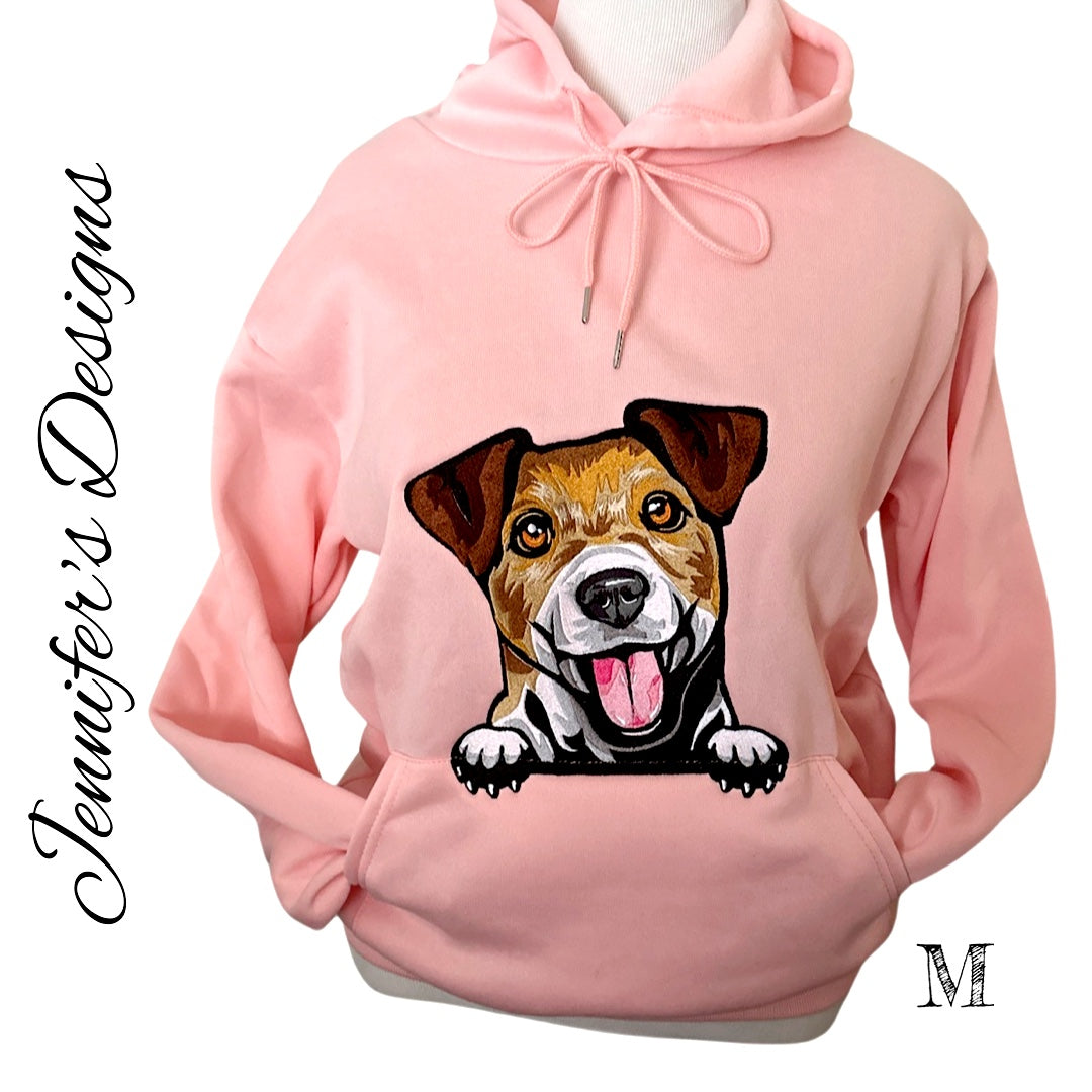 Russell Terrier Embroidered Hoodie