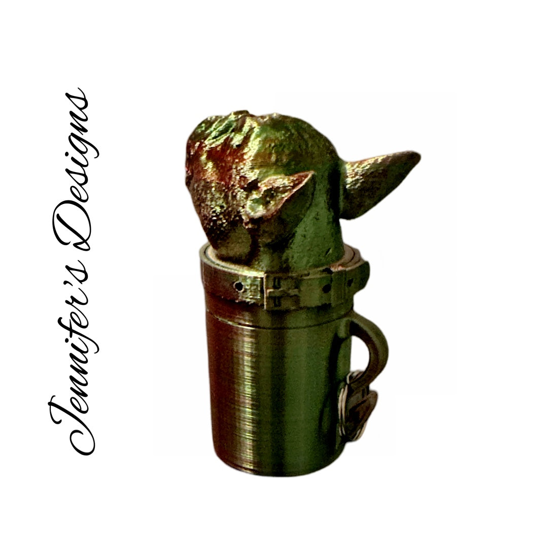 French Bulldog Bag Holder Red/Green