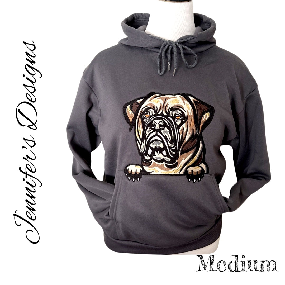 Bull Mastiff Embroidered Hoodie