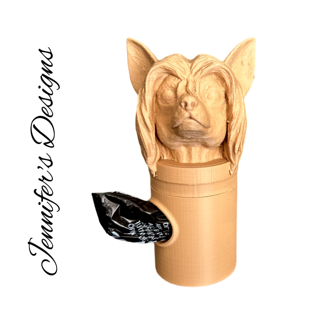 Chinese Crested Bag Holder Tan