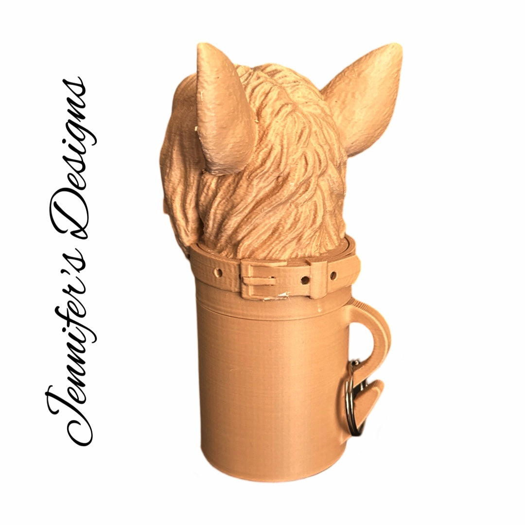 Chinese Crested Bag Holder Tan