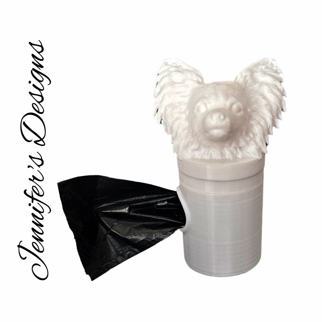 Papillon Bag Dispenser White