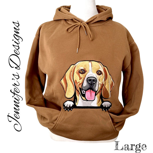 Beagle Embroidered Hoodie