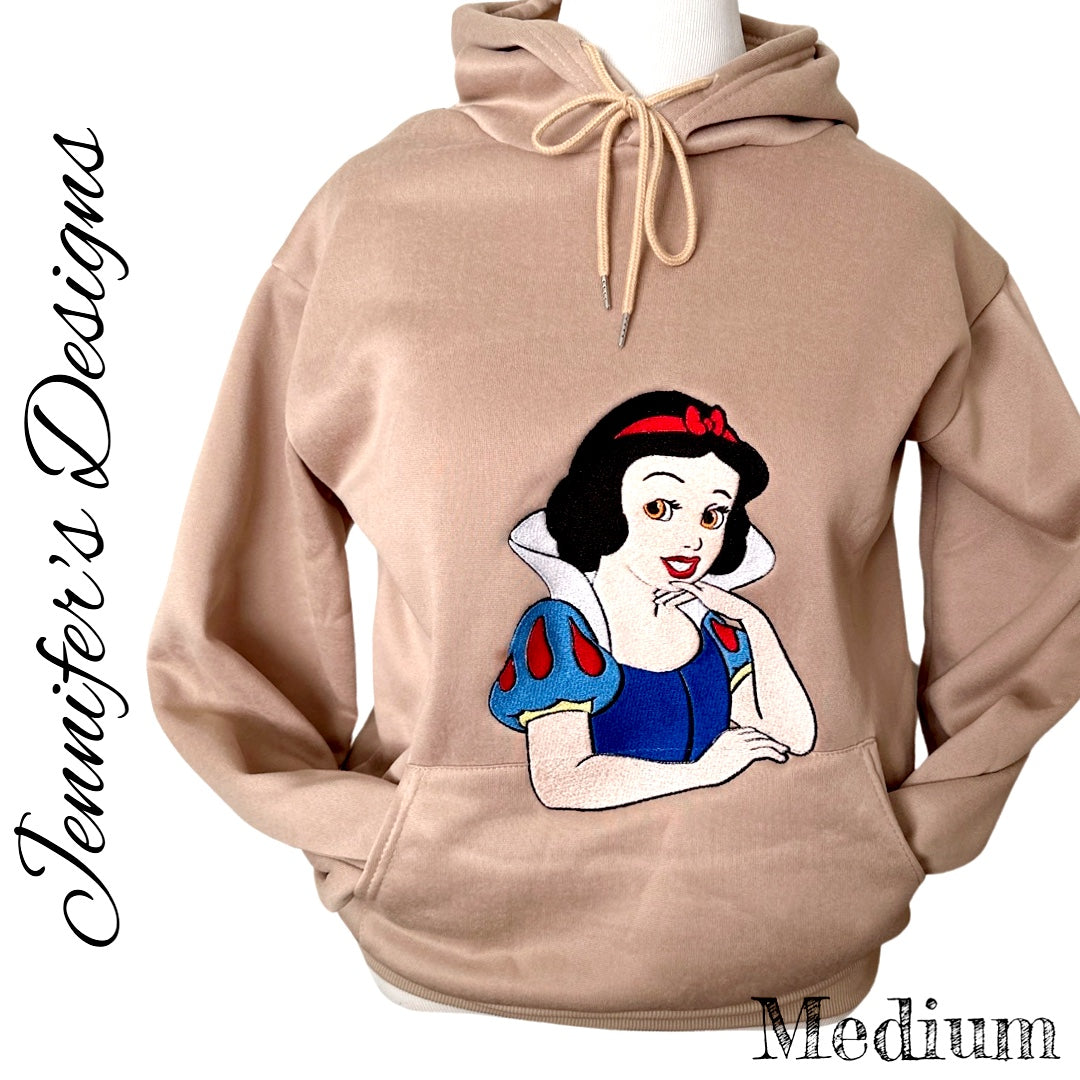 Snow White Embroidered Hoodie