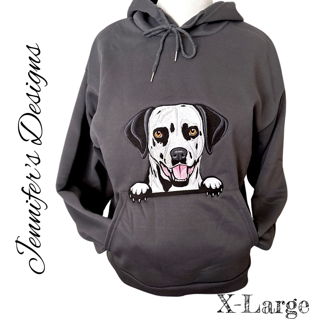 Dalmatian Embroidered Hoodie