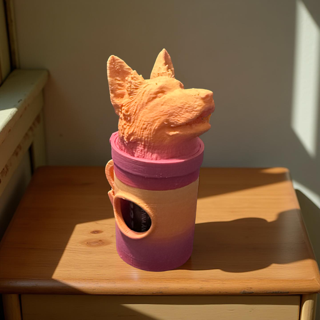 German Shepherd Bag Dispenser