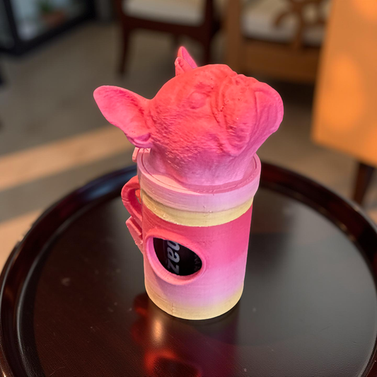 French Bulldog Multi-Color Bag Dispenser