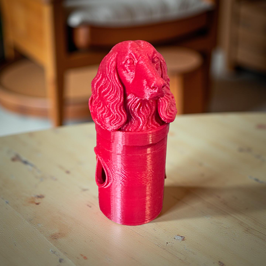 Long Haired Dachshund Bag Dispenser