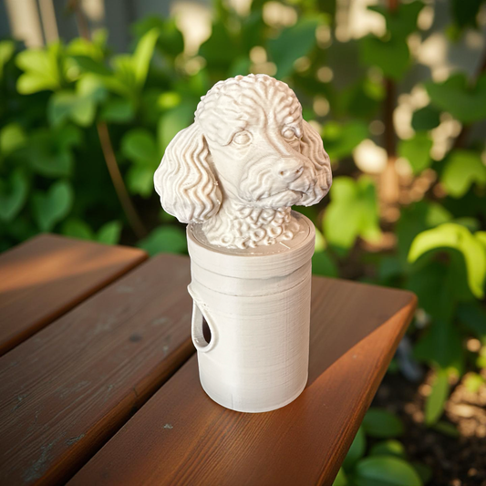 Miniature Poodle Bag Dispenser