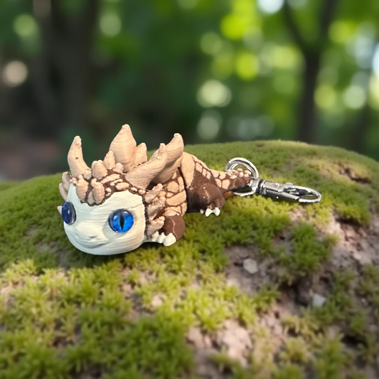 Baby Earth Dragon Keychain