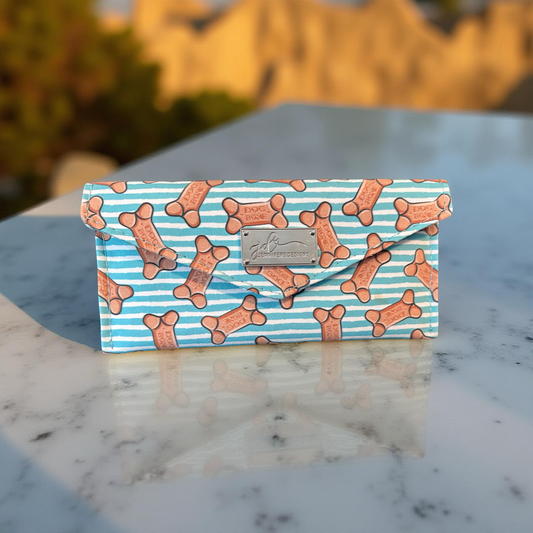 Teal Bones "Evie" Wallet