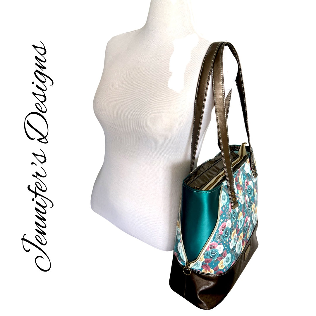 Floral "Sky" Tote