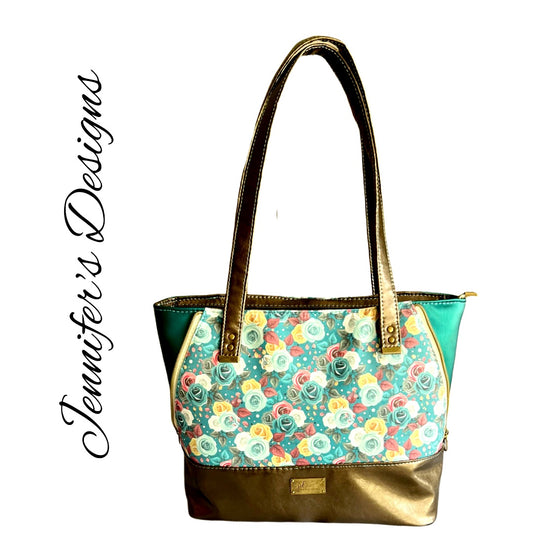 Floral "Sky" Tote