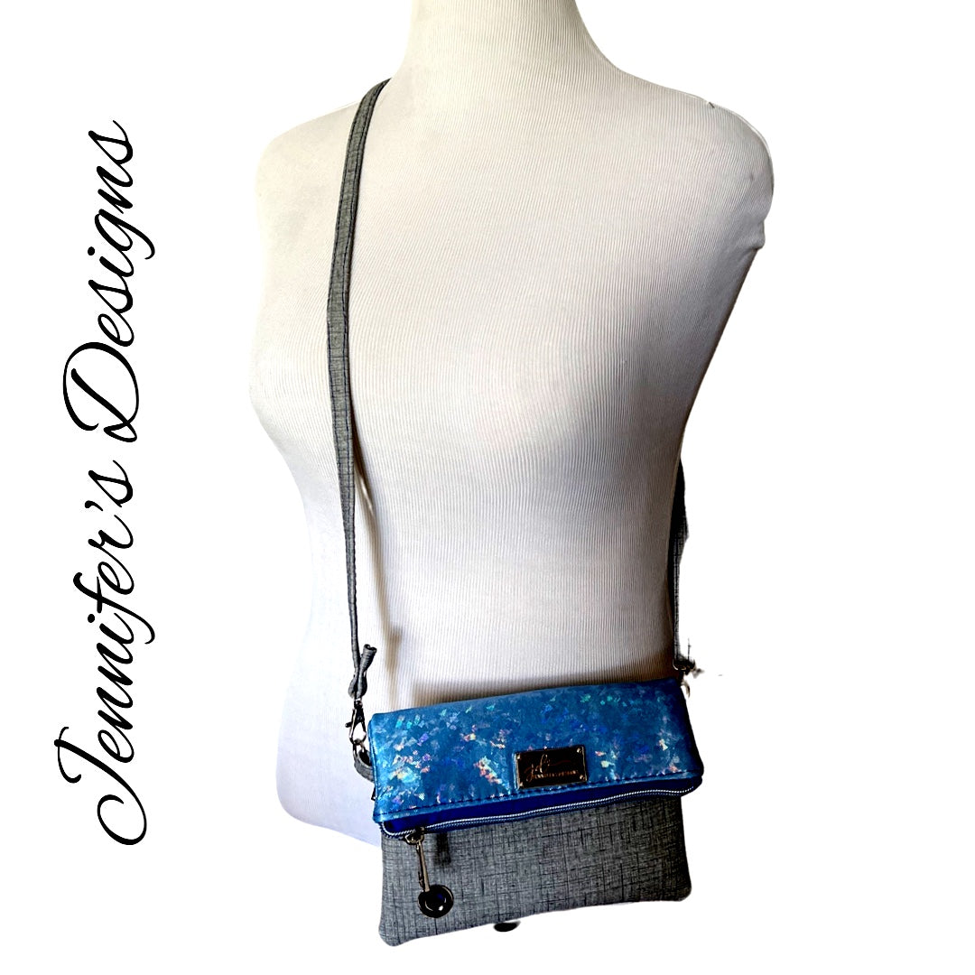 Blue Bling "Rover" Crossbody